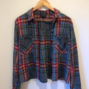Top shop Cropped Flannel